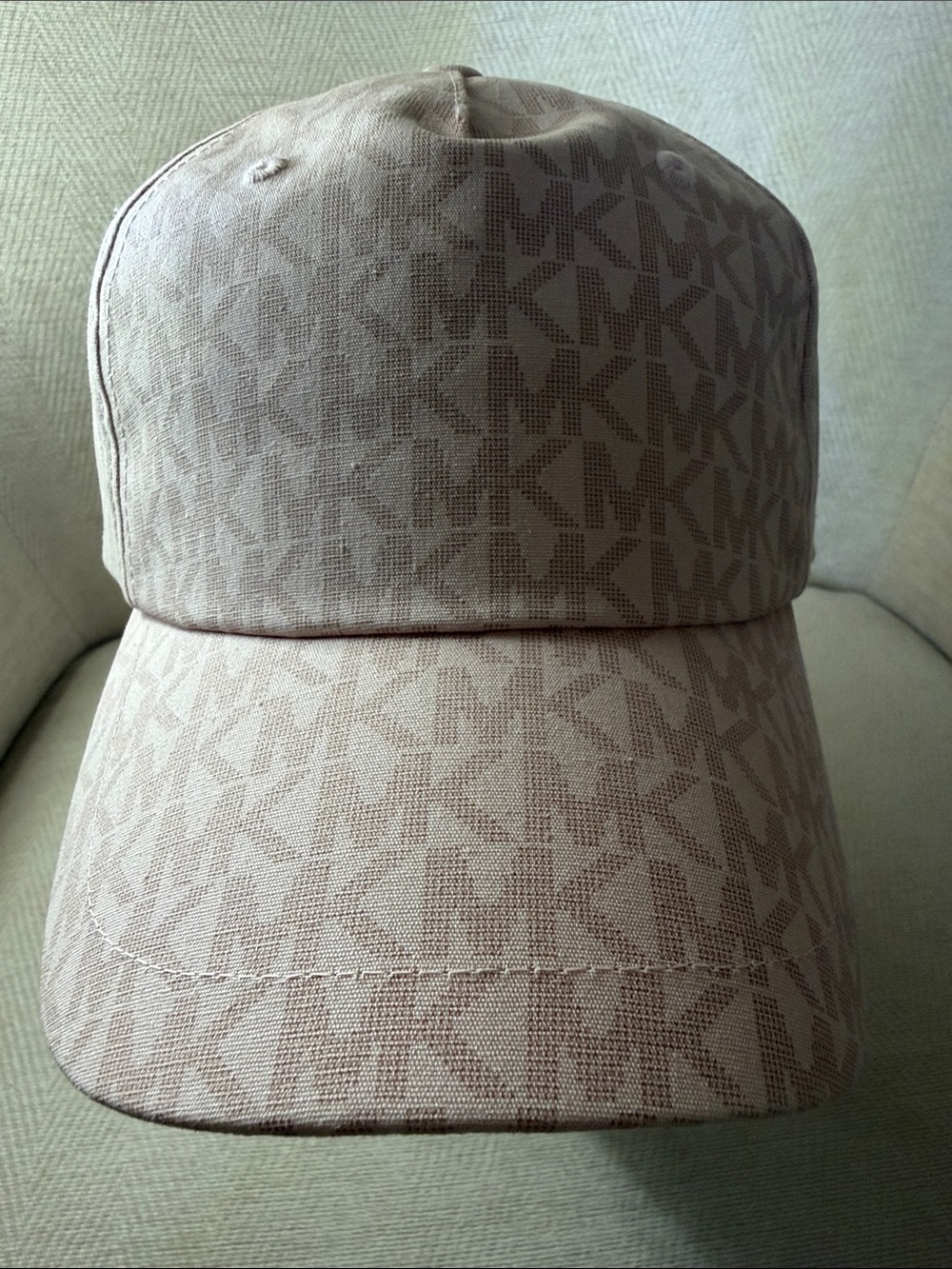 Michael Kors Light Pink MK Monogram Baseball Cap - Picture 6 of 7